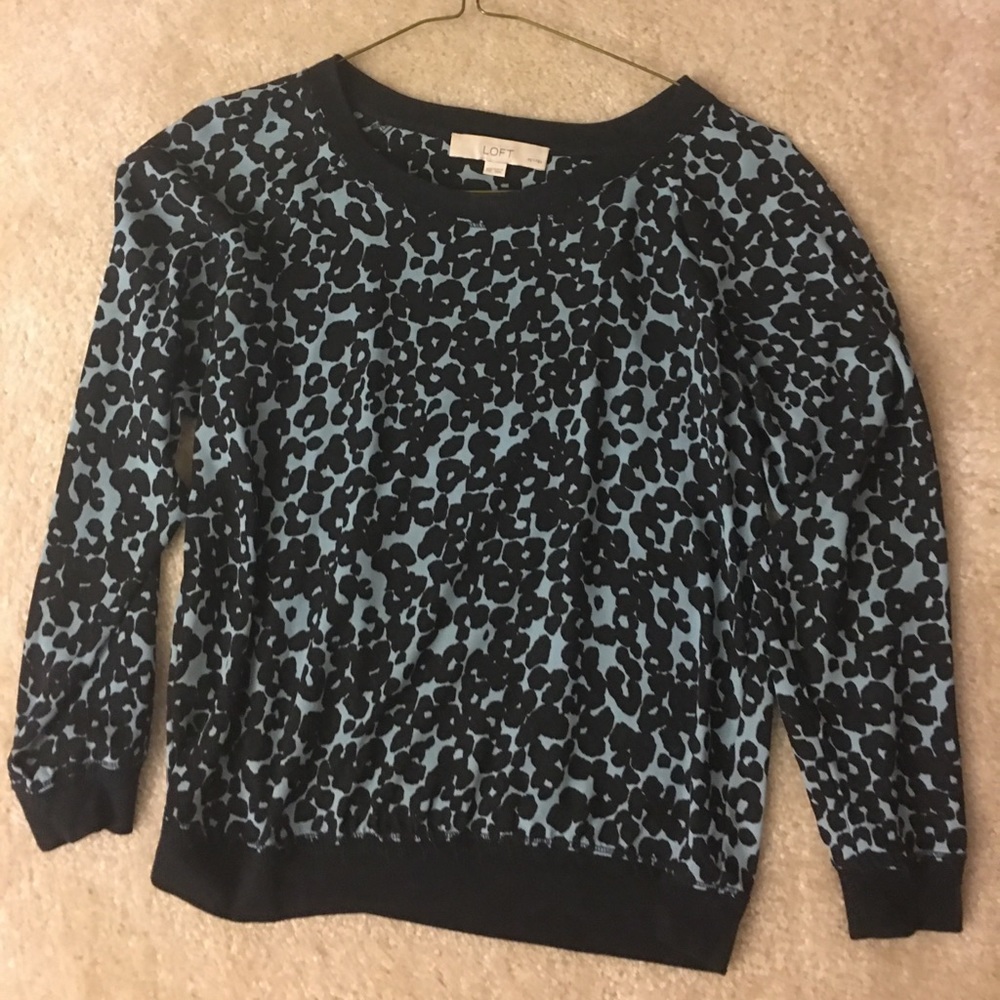 Loft - leopard print blouse